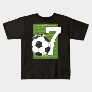 Kids Goaaal! 7th Birthday 7 Year Old Kids T-Shirt